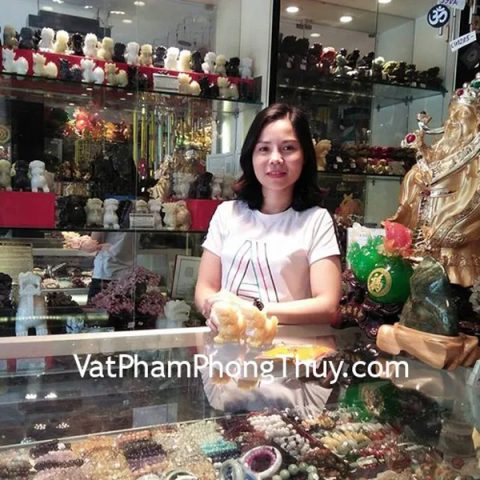 Chị Thủy - Khách hàng mua Tỳ hưu đá ngọc Hoàng Long H015