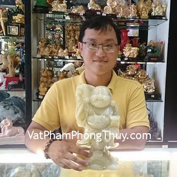Anh Nam - khách hàng mua tượng phật di lạc cẩm thạch đứng PDL-CTD