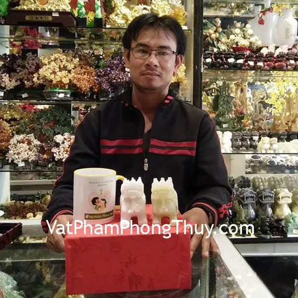 Anh Miền -  khách hàng mua Tỳ hưu Bắc Kinh trắng chuẩn BKT-S, Tỳ hưu Bắc Kinh xanh chuẩn BKX-S
