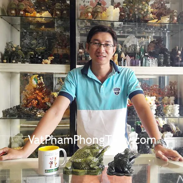 Anh Tiến - khách hàng mua Thiềm thừ Lam ngọc trung GM023, Thiềm thừ Lam ngọc nhỏ GM026