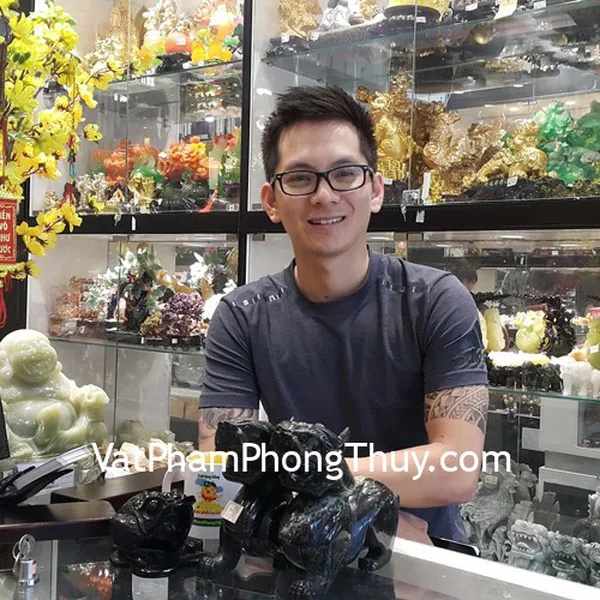 Anh Tuấn - khách hàng mua tỳ hưu độc ngọc THDN-L và thiềm thừ hắc ngà GM155