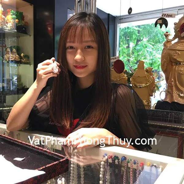 Bạn Lương - Khách hàng mua Tỳ Hưu ngọc Phỉ Thúy dáng nằm S6318