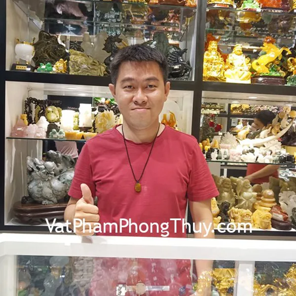 Anh Tài - khách hàng mua Phật bản mệnh đá mắt mèo S6484-4