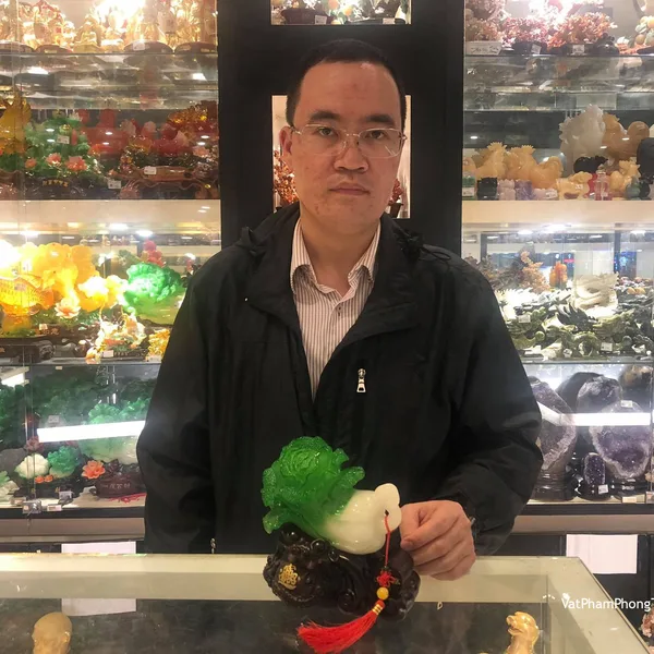 Anh Quý - Khách hàng mua Băp cải xanh ngọc trên đế gỗ bao nguyên bảo LN083.