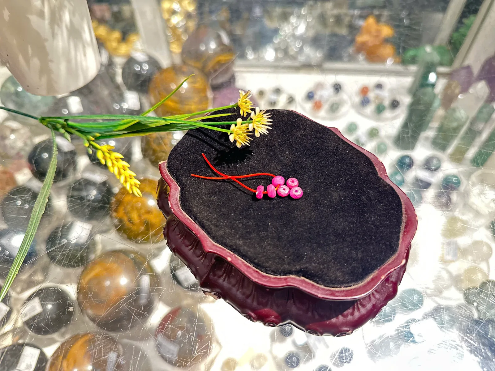 Hạt Ruby (hồng bảo hạt mài vát) S6162-S3-268
