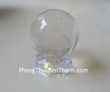 Quả cầu đá thạch anh vàng non M191-S2-1385
