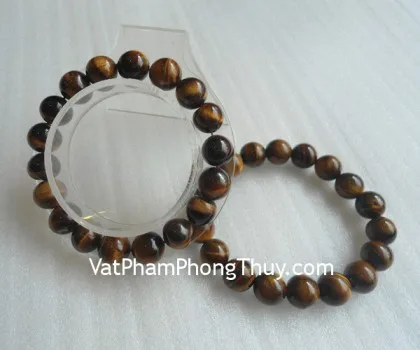 Chuỗi đá mắt mèo bi trơn trung S2037