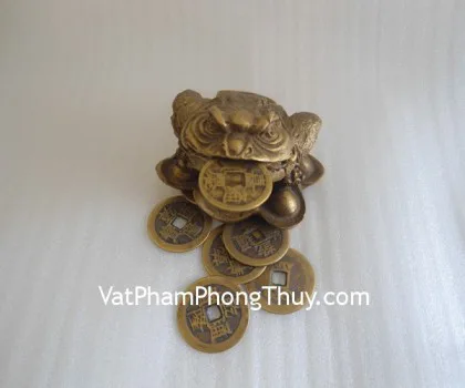 Thiềm thừ xoay đế vàng to - bát phương lai tài A114
