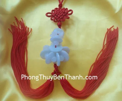 Ngọc bội may mắn phỉ thúy xanh đậm A+++(9.2gr) FS6505-F2-4480