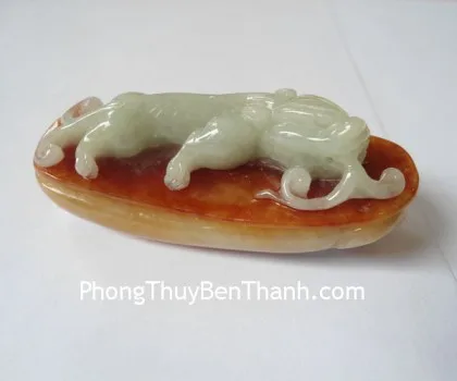 Mặt tỳ hưu PT vân xanh A+++++ (22,31gr)(GCN 1726) FS6632-F2-8255