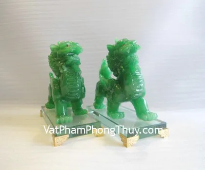 Tỳ hưu xanh đế thủy tinh - chiêu tài nạp phước A064