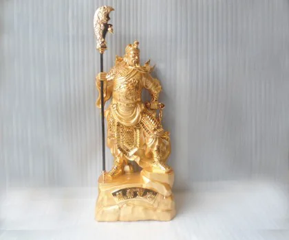 Quan công vàng đứng lớn - quan đế thánh công H273G