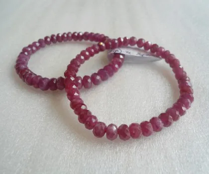 Vòng tay Ruby (hồng bảo hạt mài vát) S879-S6-13020