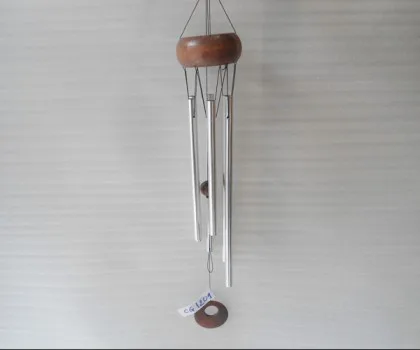 Chuông gió 6 ống- vòng gỗ FCG1209