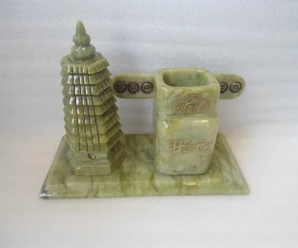Tháp văn xương lam ngọc xanh nhạt 7 tầng (lớn) GM186