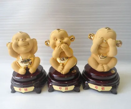 Bộ khỉ tam không may mắn - không nghe, không nói, không thấy K039M