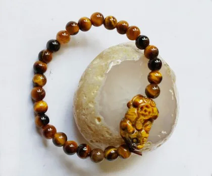 Chuỗi Tỳ Hưu mắt mèo mini A+ FS6090