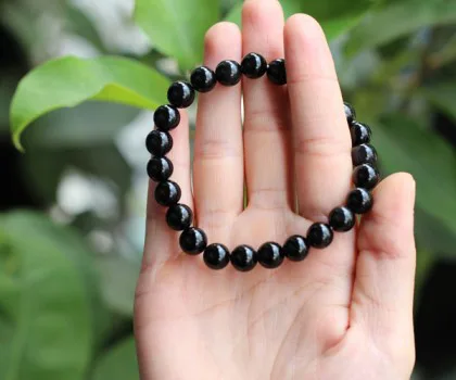 Chuỗi hắc ngà trơn A+ 8 li S6252