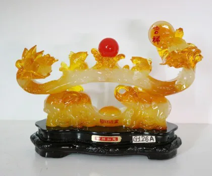 Gậy như ý ngọc vàng cá cóc trên cặp voi nguyên bảo - Cát tường như ý/Chiêu tài tấn bảo (nguyên bảo)/Cát tường G126A
