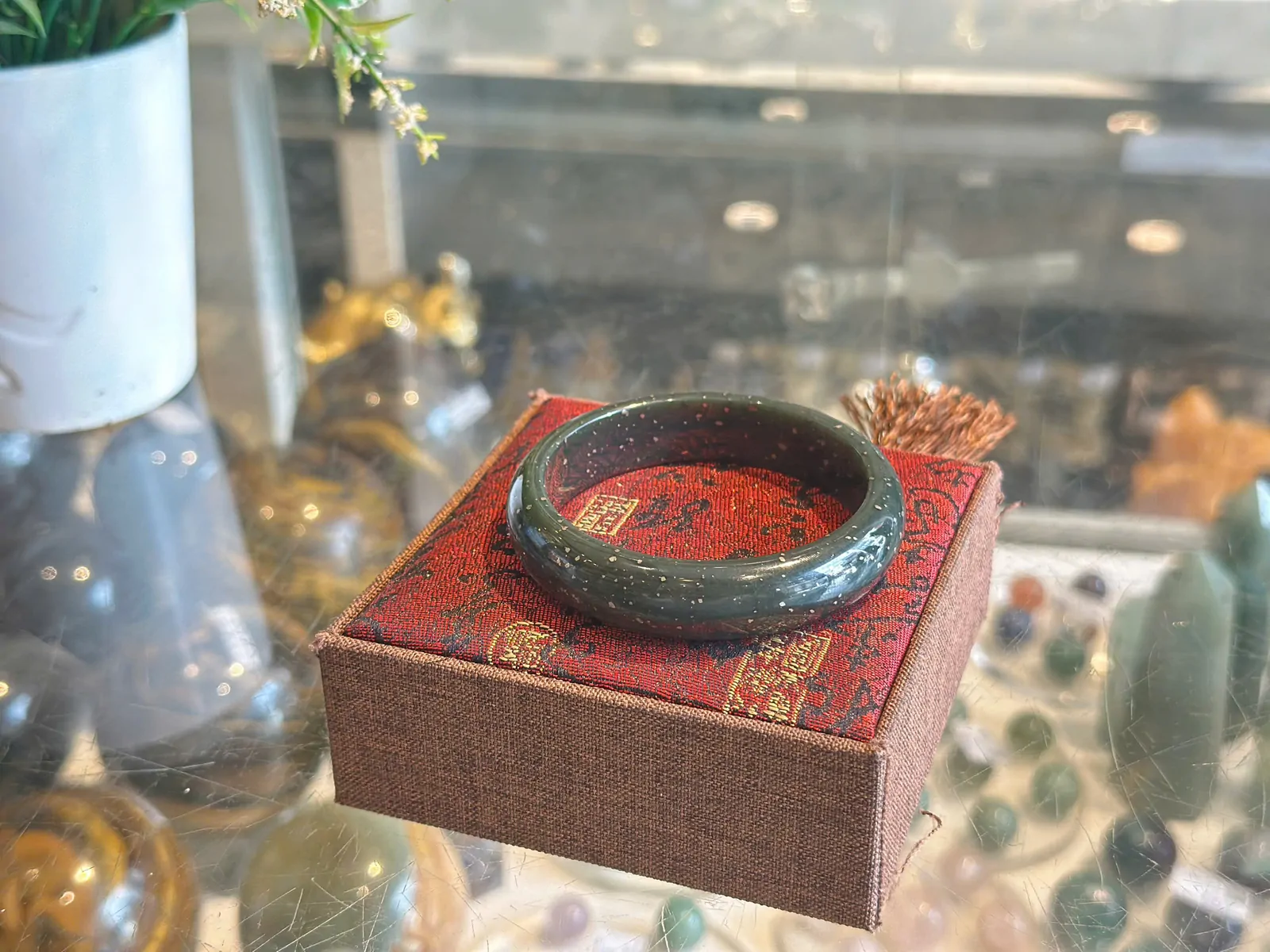 Vòng ngọc bích kim sa GCN 5662 (53.25g) S6732-S3-9692