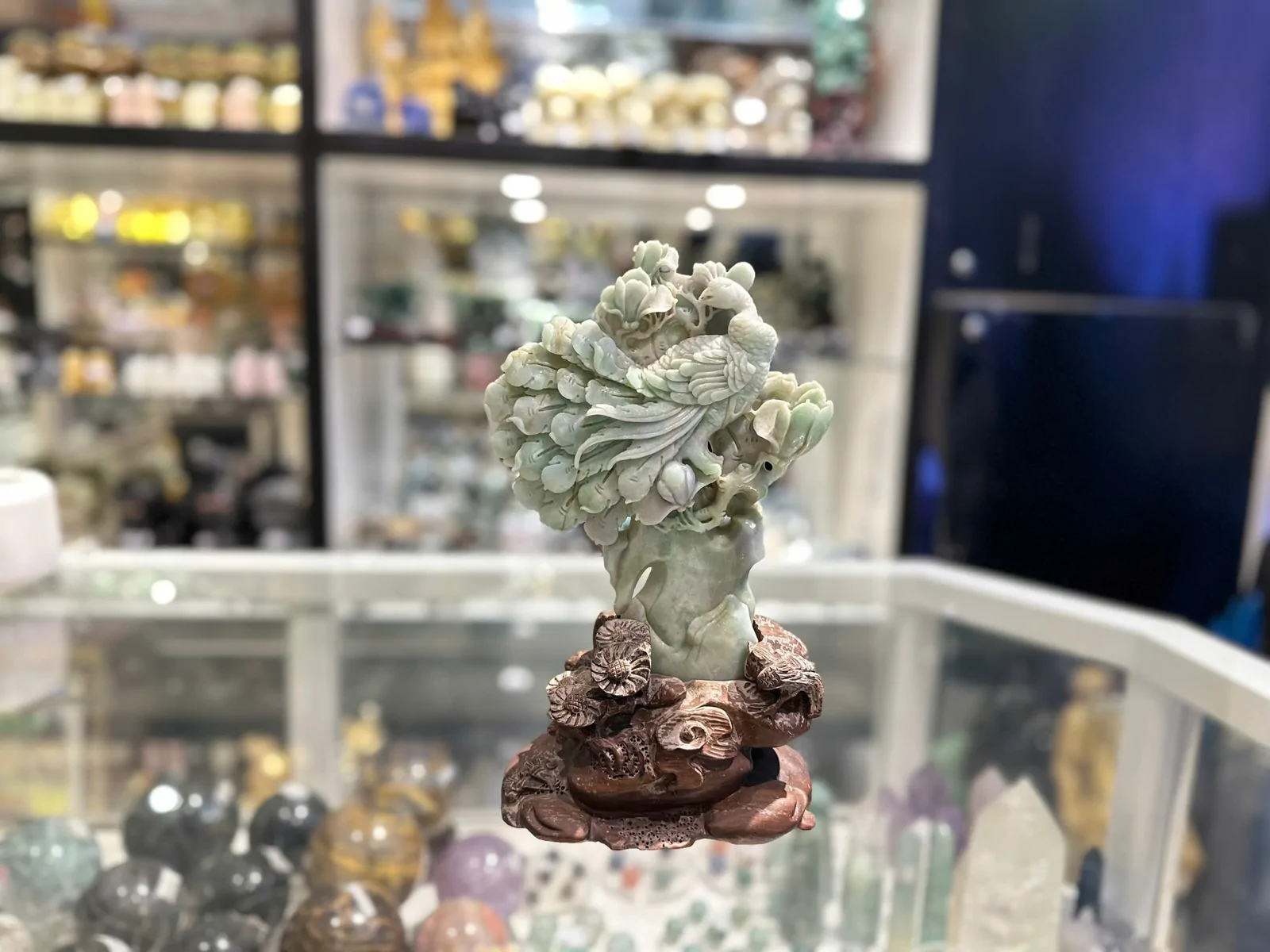 Chim công bên cây trường thọ NS116