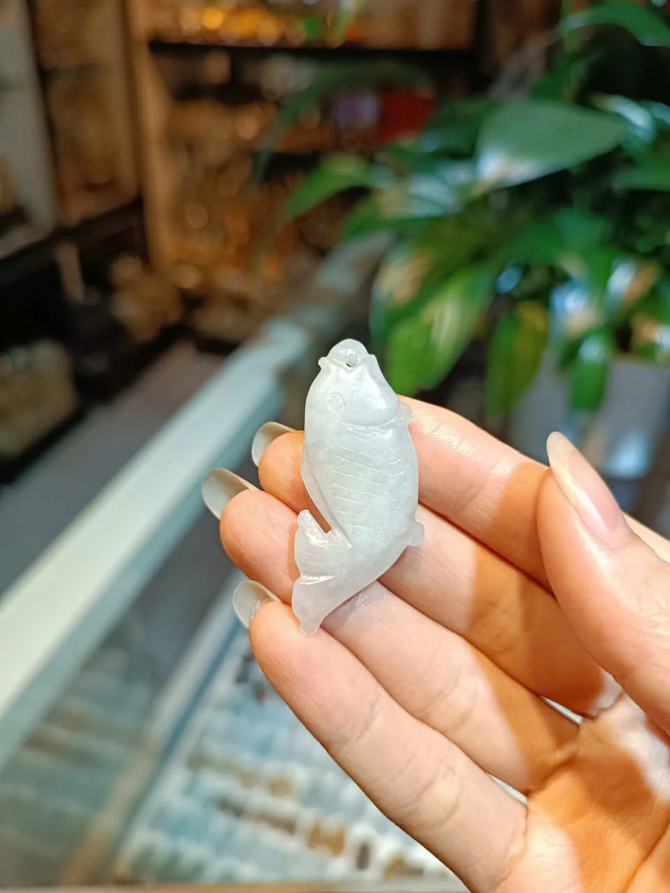 Mặt cá chép Phỉ Thúy lớn A+ (8.5g) S6634-S5-5015