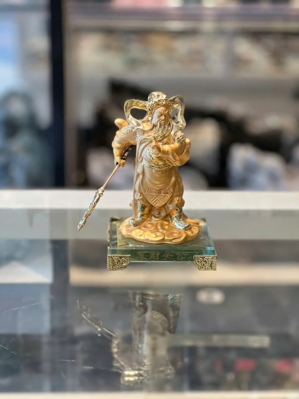 Quan công vàng đứng , thủy tinh H278G