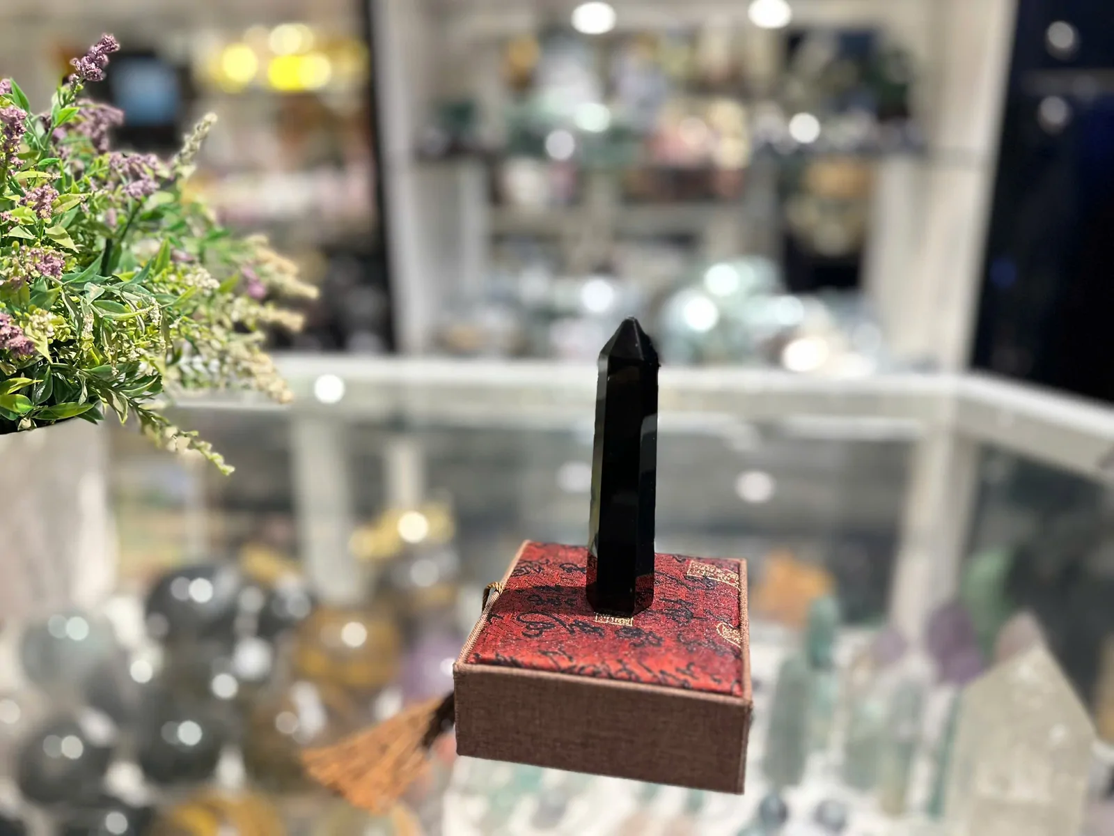 Trụ thạch anh đen ( đá hắc ngà) HM058-256