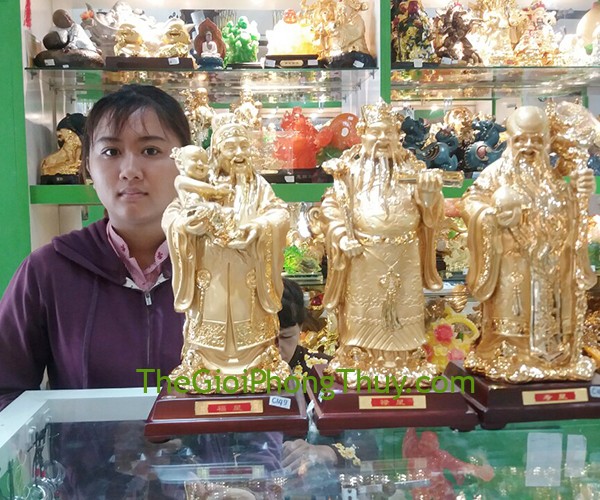 Chị Hương - Khách Hàng mua Tam đa vàng khủng – Phước tinh/Lộc tinh/ Thọ tinh FC149A và Mặt con giáp Miến Điện FS5152