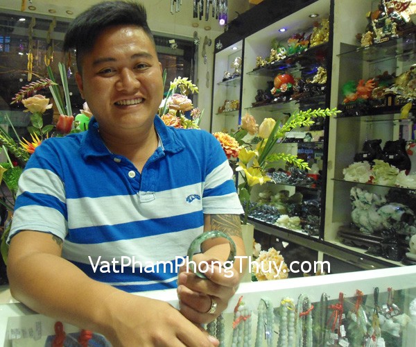 Anh Hùng - khách hàng mua vòng ngọc Myanmar 5875 và Chuỗi thạch anh ưu linh S1118
