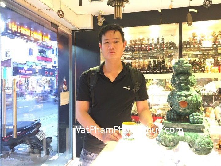 Anh Trung - khách hàng mua tỳ hưu xanh vân ngọc K089M
